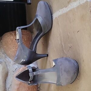 Gray small heels